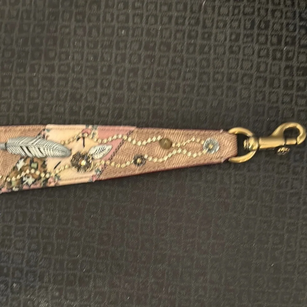 Coach Embellished Tan bag Strap - Picture 2 of 11